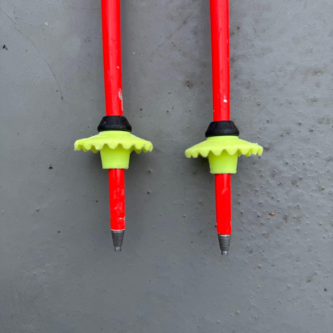 LEKI スキー ストック オレンジ/イエロー