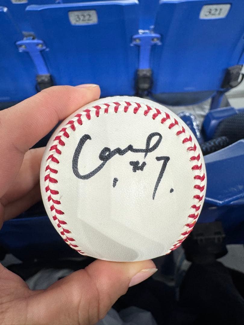 長野久義　投げ入れサインボール