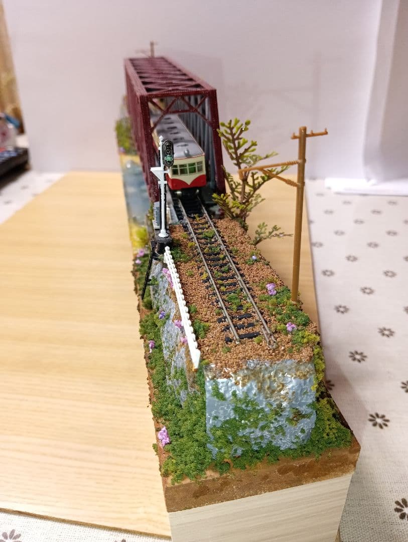 Nゲージ 鉄道模型ジオラマ（車両付き）その3