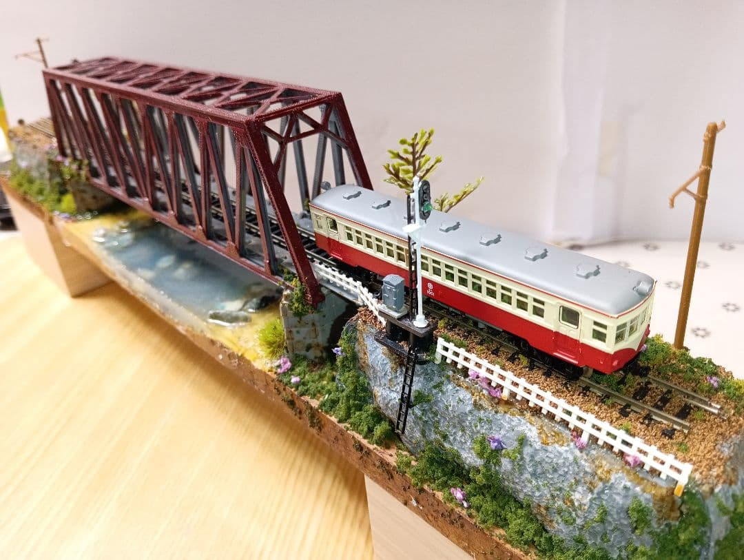 Nゲージ 鉄道模型ジオラマ（車両付き）その3
