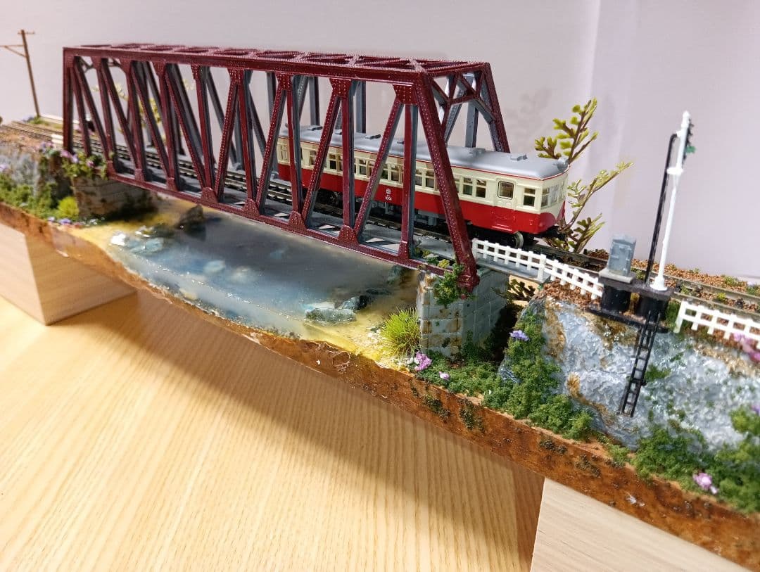 Nゲージ 鉄道模型ジオラマ（車両付き）その3