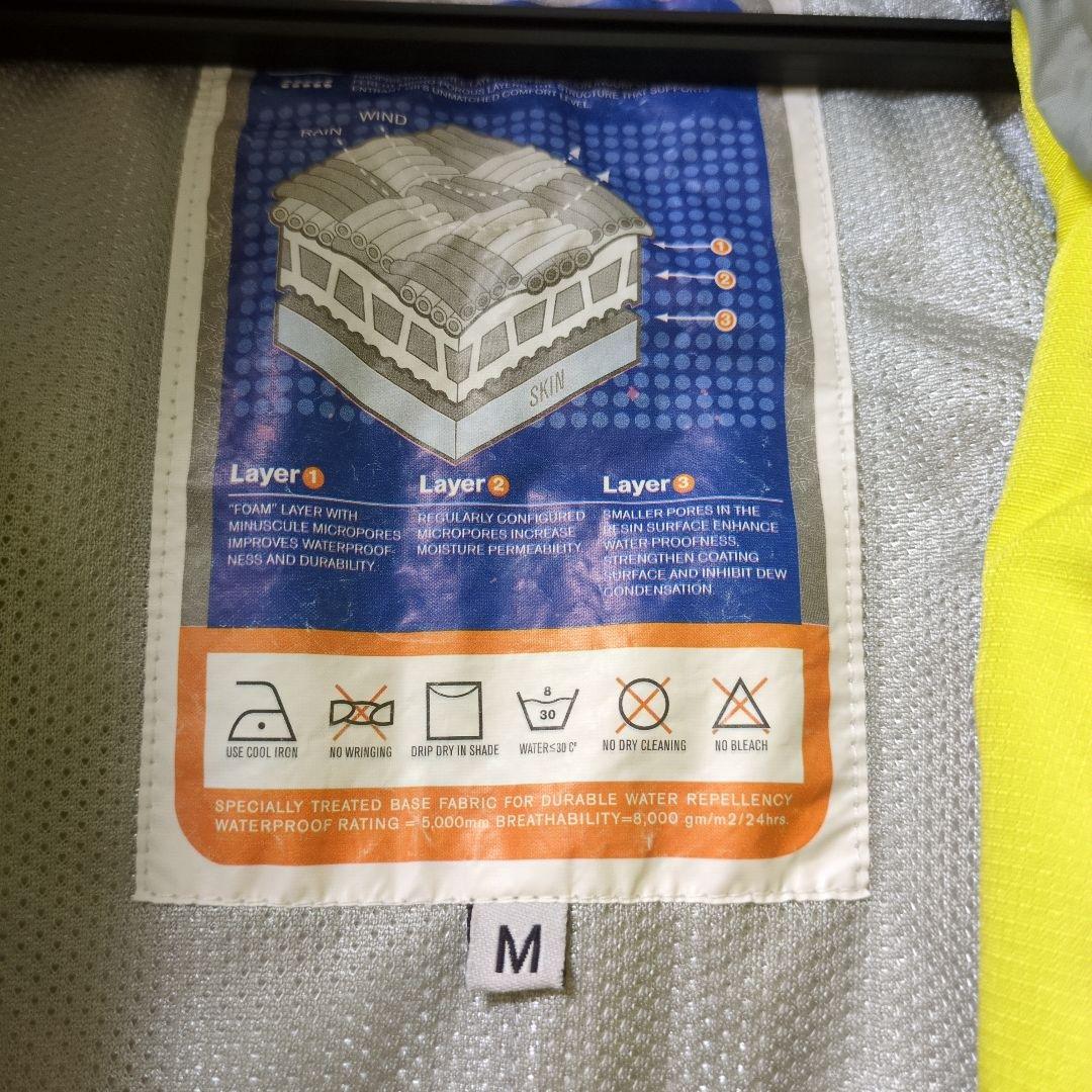 高身長170　スキー,スノボーウェア上下セットユニセックス（イエロー・グレー）