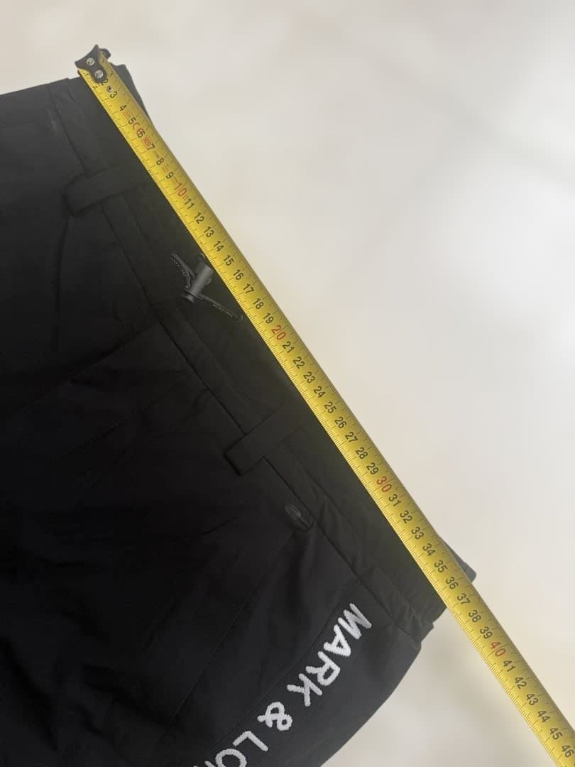 MARK&LONA マークアンドロナ ゴルフパンツ 46 黒 未使用 ロゴライン