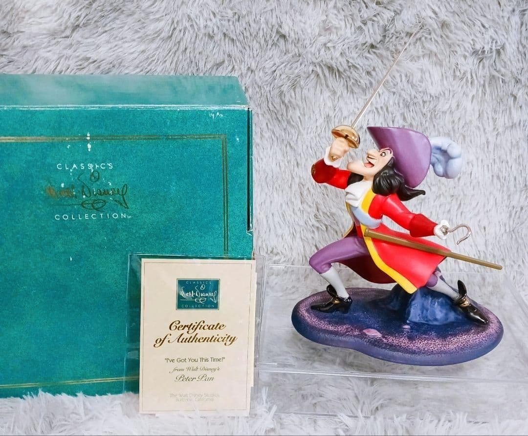 ☆WDCC限定☆ピーターパンフック船長フィギュア箱COA付40周年希少公式正規品