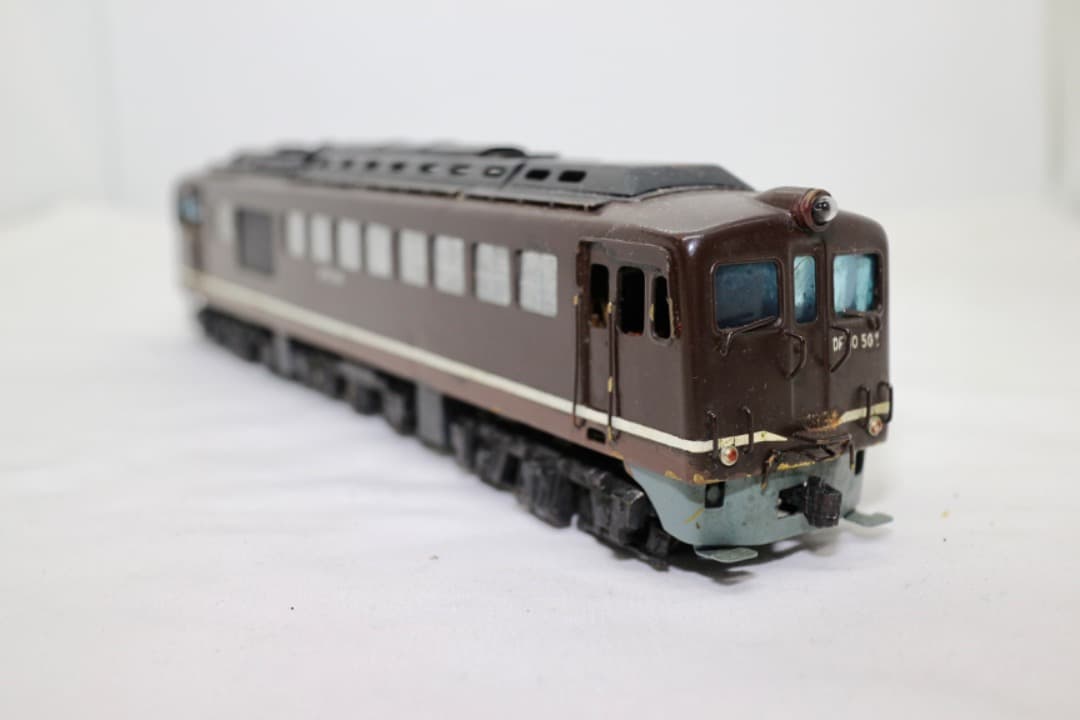 天賞堂 Tenshodo 鉄道模型 HOゲージ DF50 ディーゼル機関車 茶色