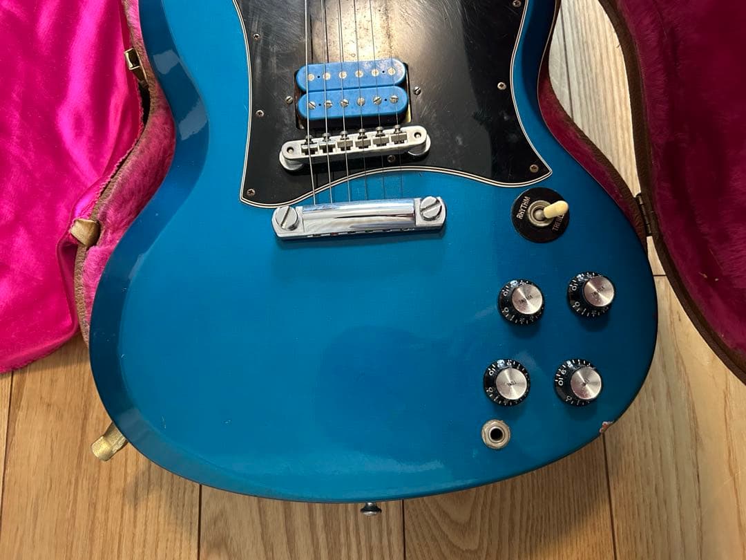 Gibson93年SG Standard CAB青 ハードケースピックアップ付
