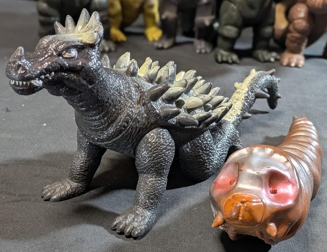 昭和ゴジラ＆メカゴジラ＆キングギドラ他（山勝ヤマカツ）ソフビ６体セット