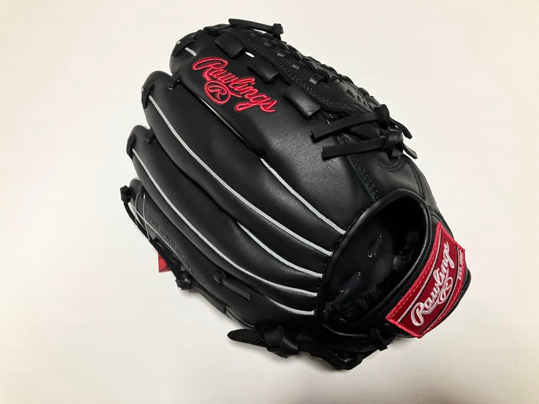 ローリングス 黒Rawlings軟式野球 /ソフトボール兼用グラブ 成