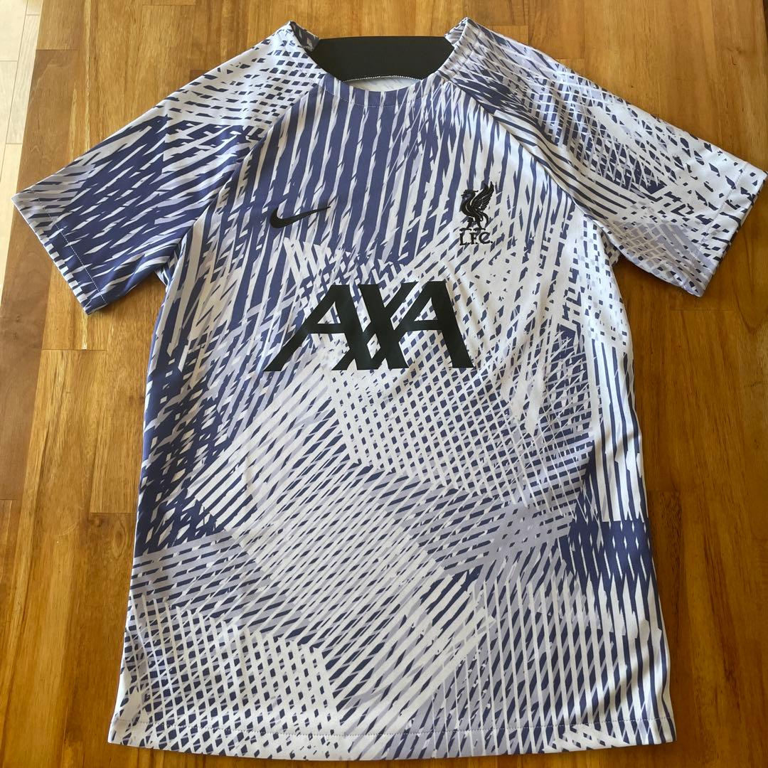 NIKE リバプール2022-23 プレマッチユニホーム　白&紫　サイズM
