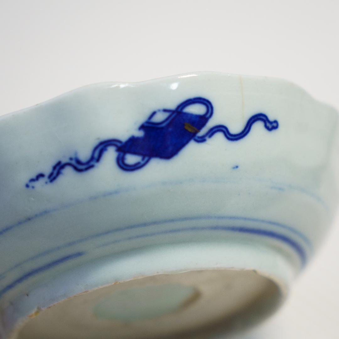 古伊万里　江戸末期～明治 錦手　金彩色絵　膾皿　なます皿　19客　木箱付