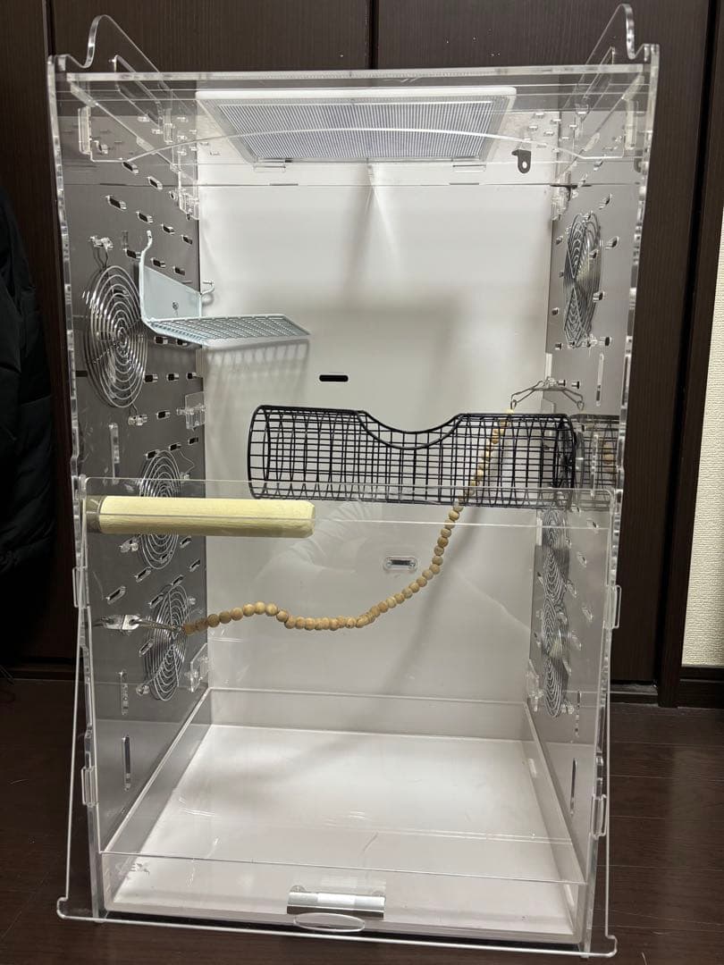 アクリル製中型ケージ 通気口付き