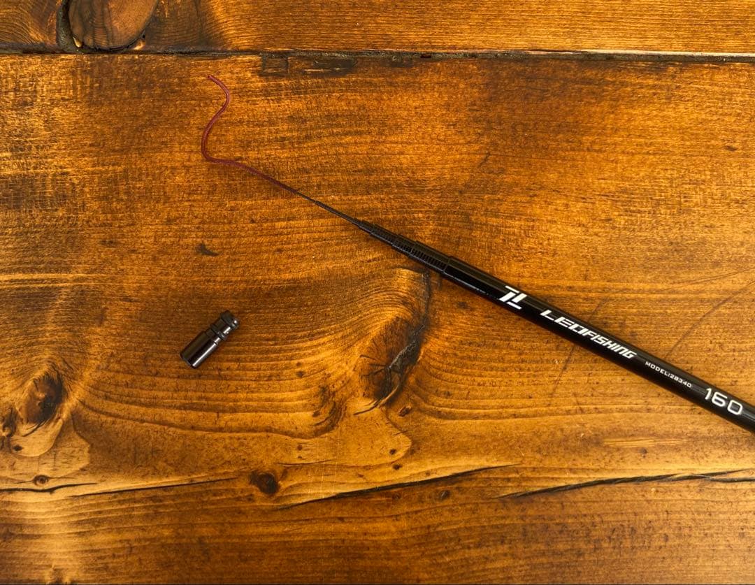 釣り竿セット　小物釣り竿　タナゴ竿　仕掛けセット　160cm ウッドグリップ