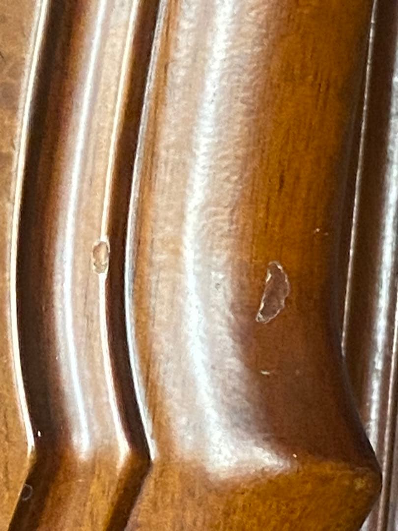 最高級♦️猫脚 彫刻 象嵌♦️希少 アンティーク プレジデント 両袖 デスク♦️重厚