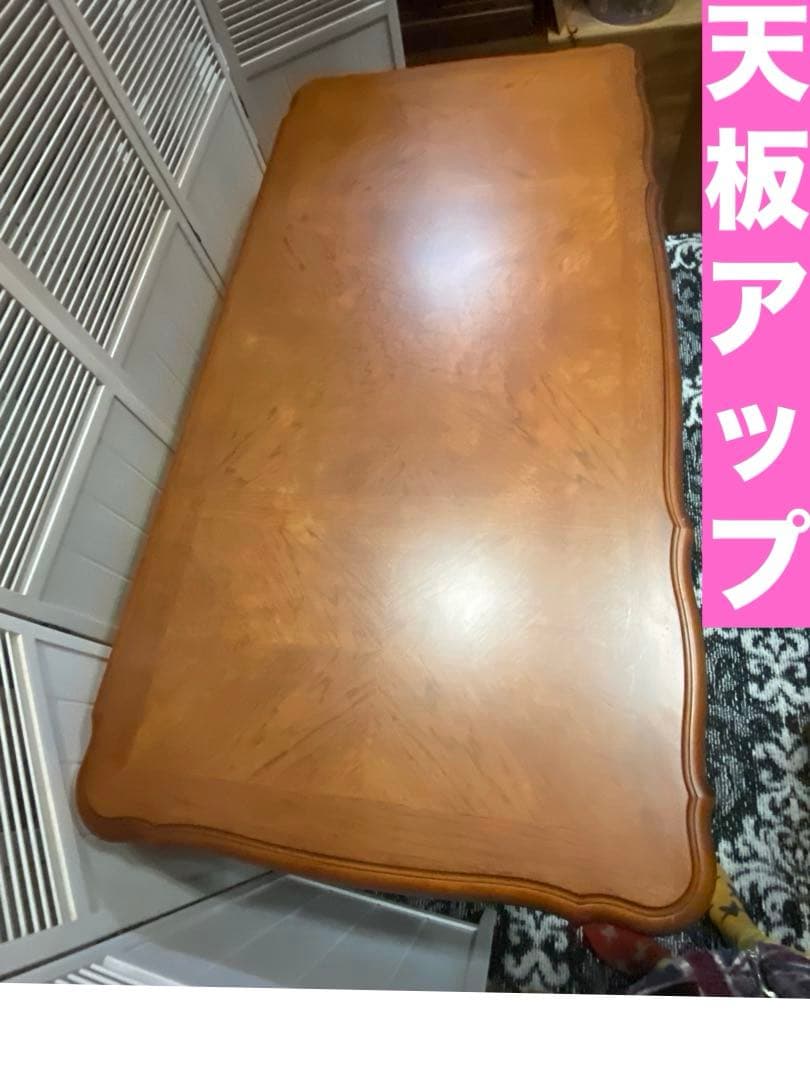 最高級♦️猫脚 彫刻 象嵌♦️希少 アンティーク プレジデント 両袖 デスク♦️重厚