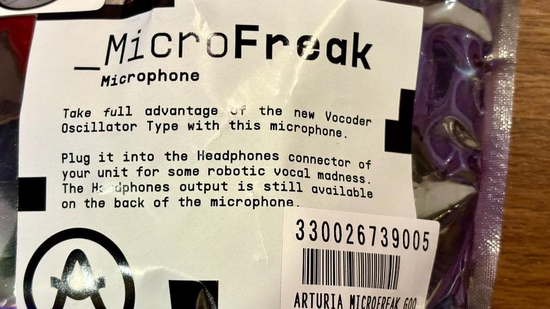 ARTURIA MicroFreak ＋ Vocoder Mic 完全未開封