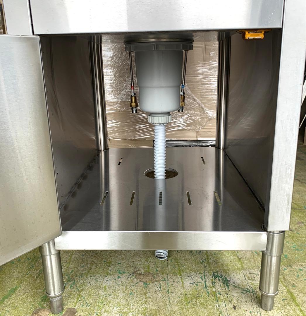 フジマック ステンレス製片扉付1槽シンク KAKUDAI 混合水栓付 ➁