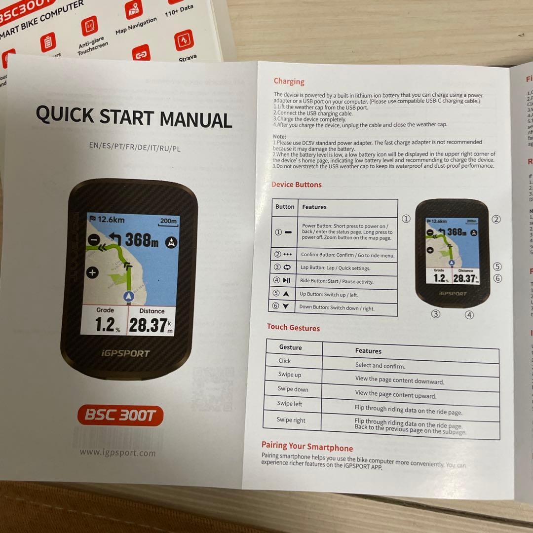 メ　iGPSPORT タッチスクリーン搭載 自転車 ナビ GPS搭載 地図表示