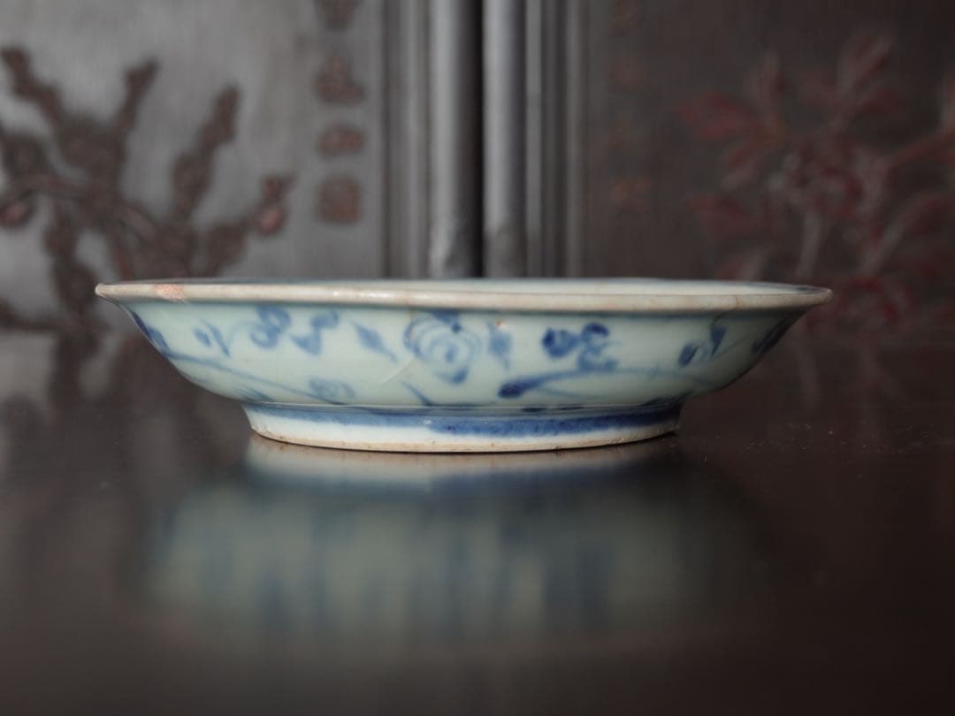 唐物　元時代　染付　神獣文　皿　筆洗　元染付　中国　古玩　鑑賞　景徳鎮窯　古美術