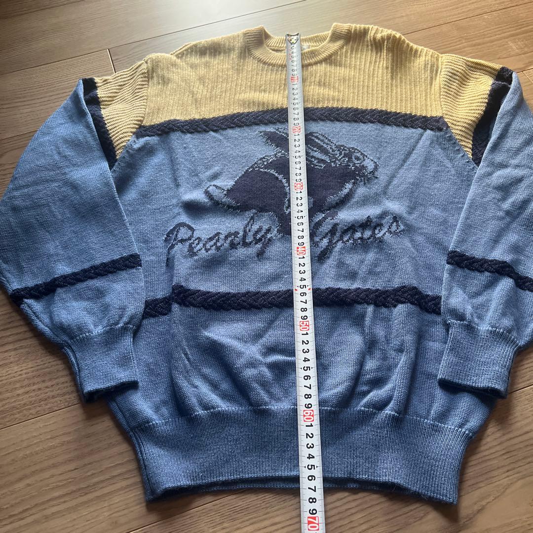 PEARLY GATES ウサギ刺繍セーター IV