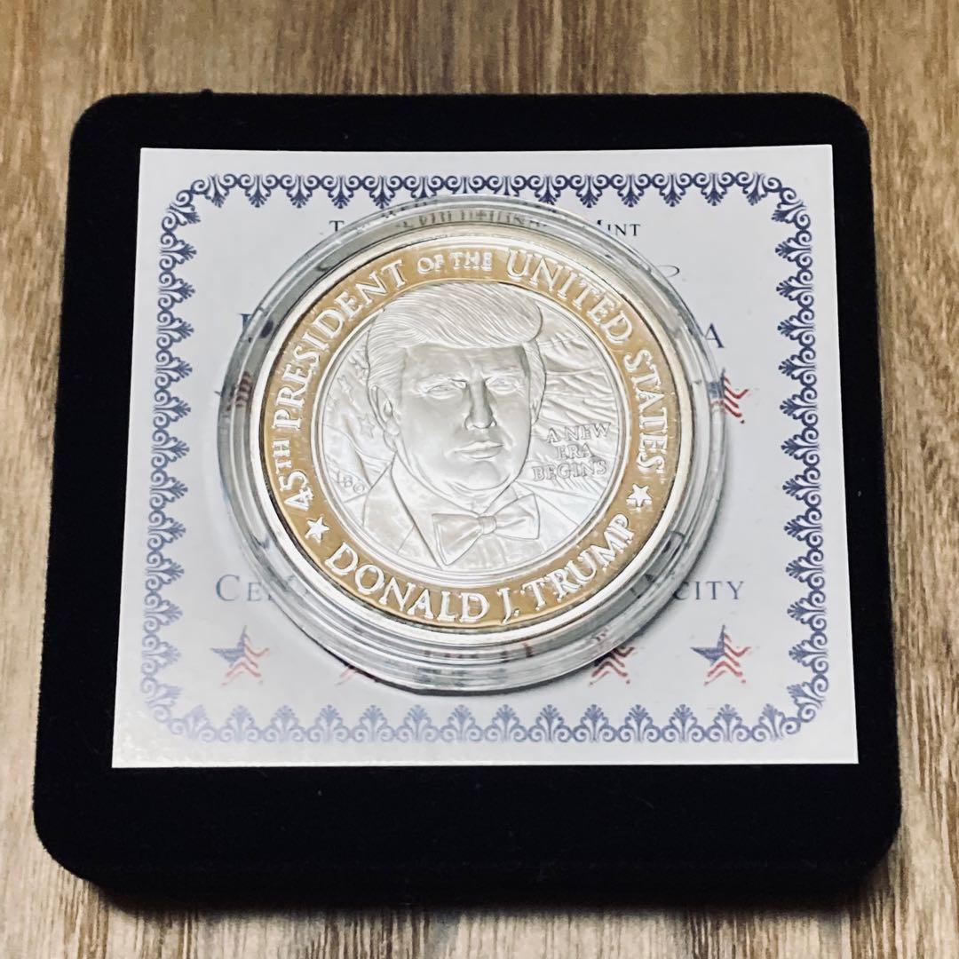 （超レア！）トランプ大統領　1オンス 銀貨　トランプ/メラニア