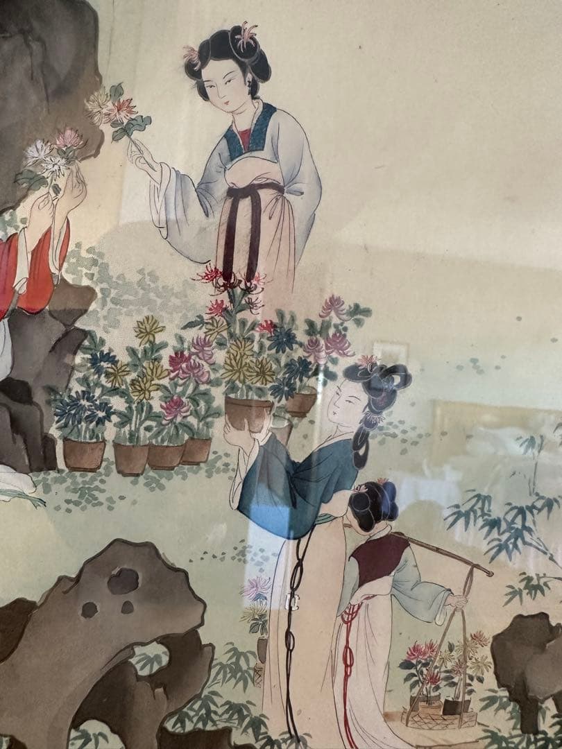 大幅値下げ！仕女図　水墨画　水彩画