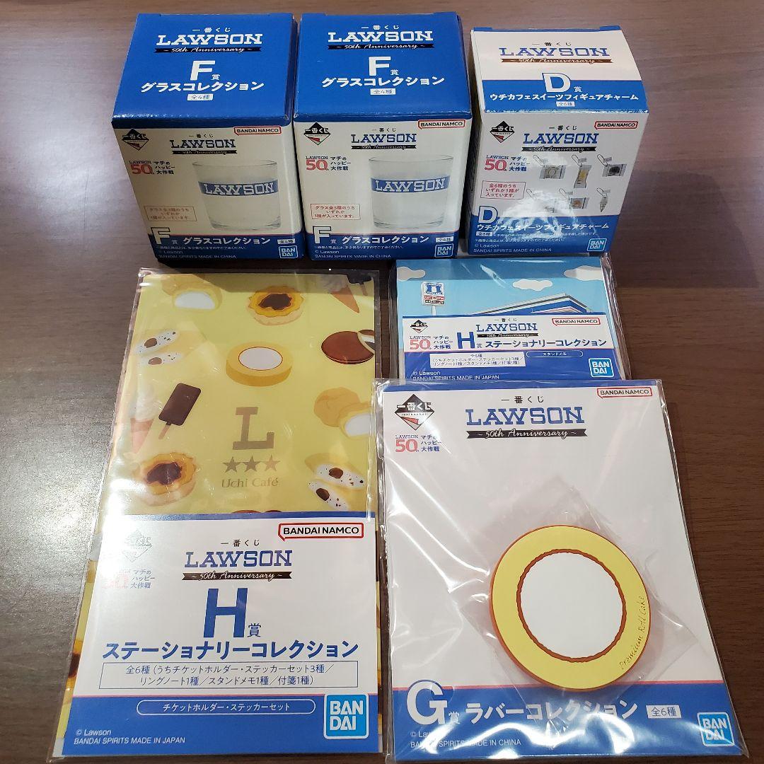 一番くじ　ローソン　ラスワン賞 ロールケーキ B賞 ブランケット　その他5点