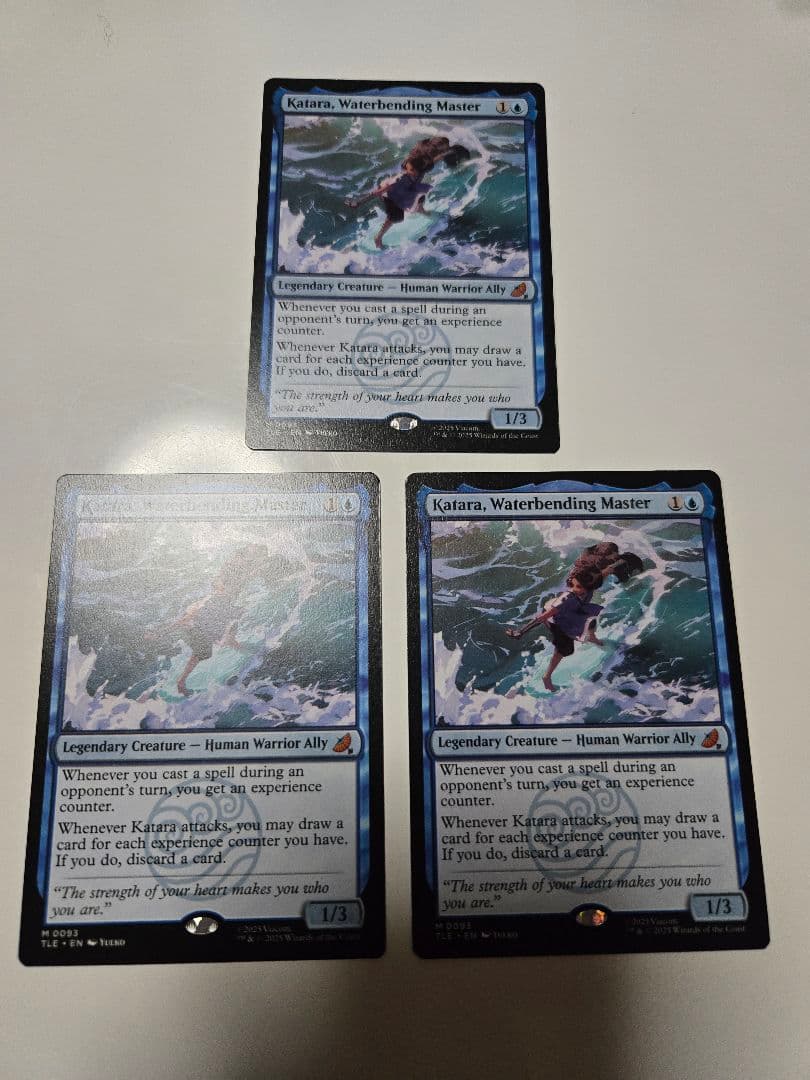 MTG　水の技の達人、カタラ　英語3枚セット