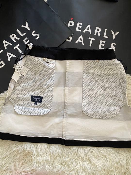 パーリーゲイツハイパワードビーストレッチ ボーダー柄スカート レディスサイズ1