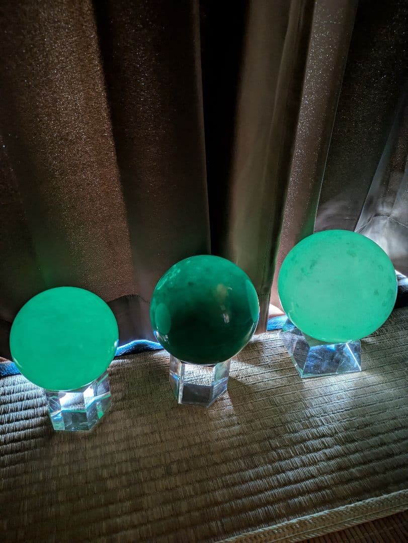夜明珠　大玉　３個（夜光石）原石　 蓄光石