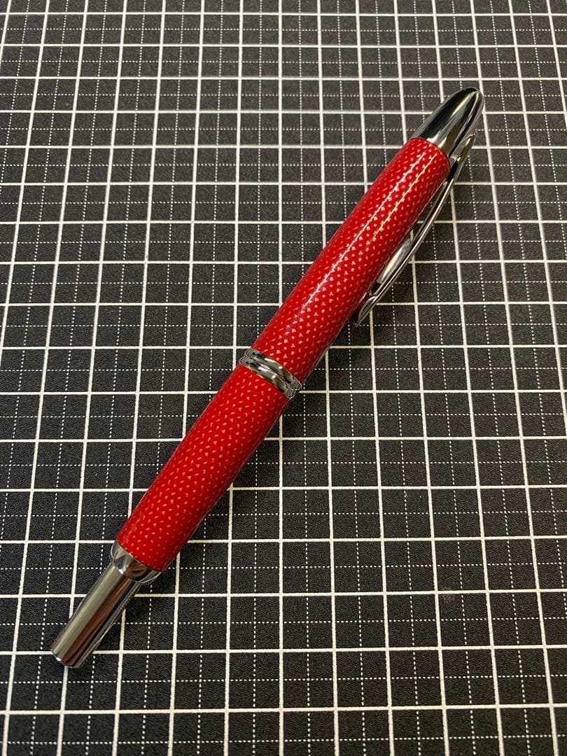 PILOT CAPLESS Kasuri 赤 万年筆 字幅EF