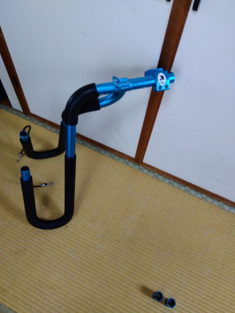 サーフボード　自転車　キャリア　アルミ製　ブルー　ショートボード　ロングボード