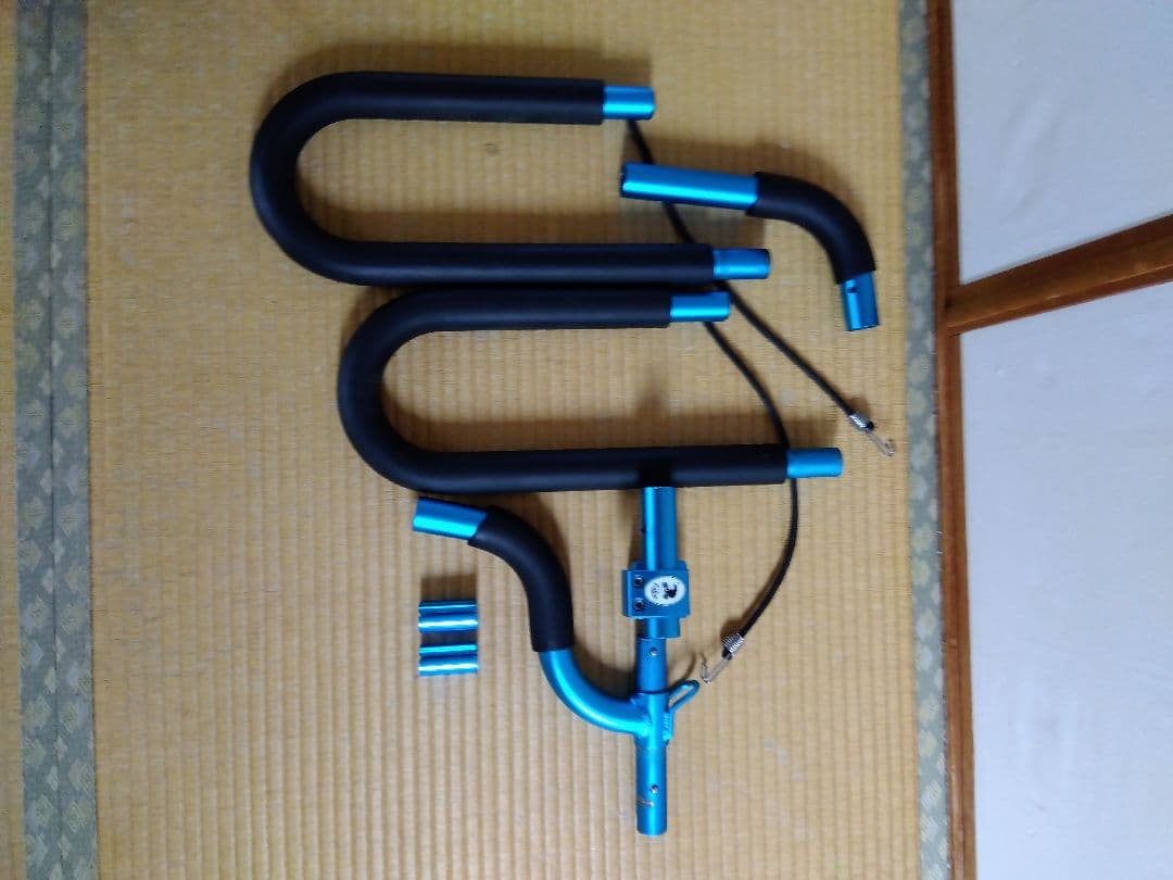 サーフボード　自転車　キャリア　アルミ製　ブルー　ショートボード　ロングボード