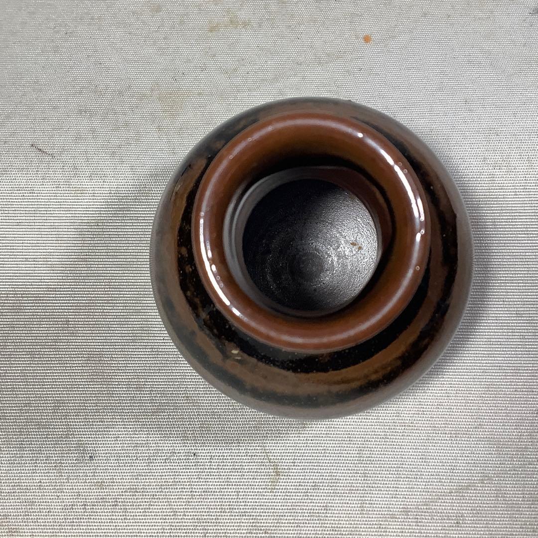 大名物　利休鶴首写茶入　松本鐡山　茶道具　送料無料