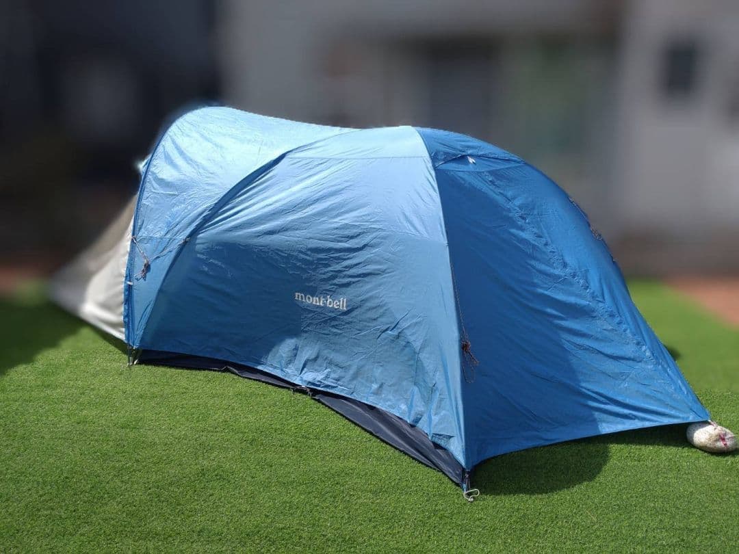 本日限定値下げ！[ジャンク扱い]モンベル クロノスキャビン4+専用グランドシート