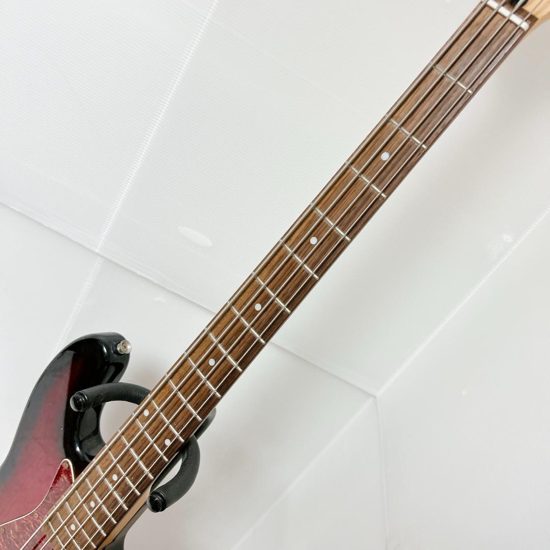 美品 Squier スクワイヤー ジャズベース ジャズベ 赤 レッド