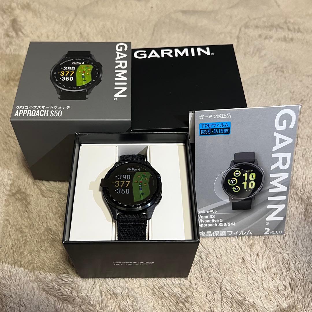 Garmin Approach S50 GPSゴルフウォッチ　ブラック