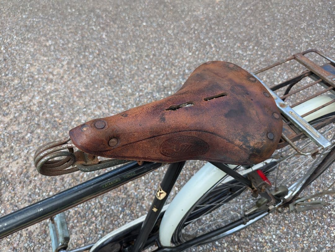 片倉シルク 実用車 レトロ 自転車 ロッドブレーキ　運搬車　ビンテージ