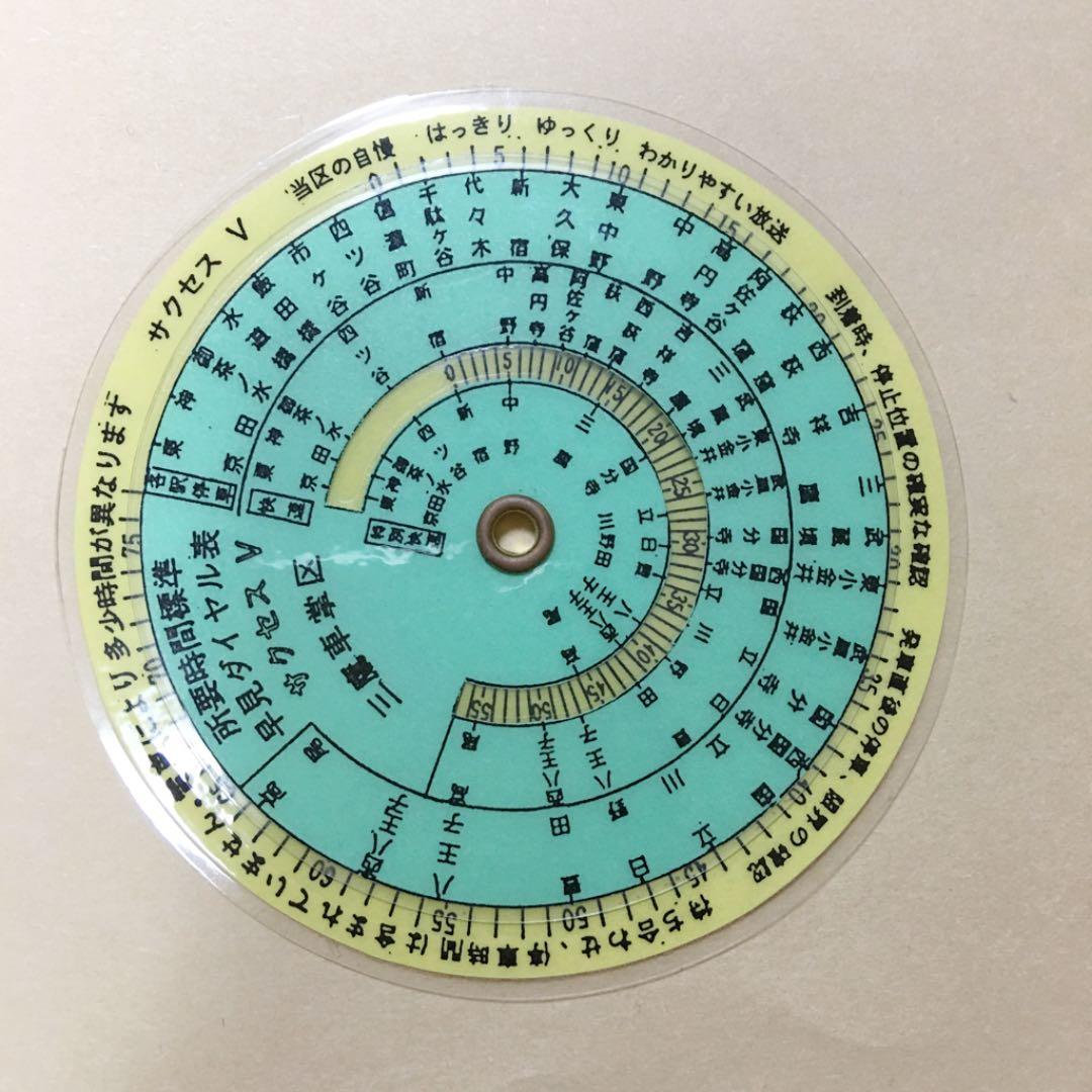【三鷹車掌区】所要時間標準早見ダイヤル表 （オリジナル品）