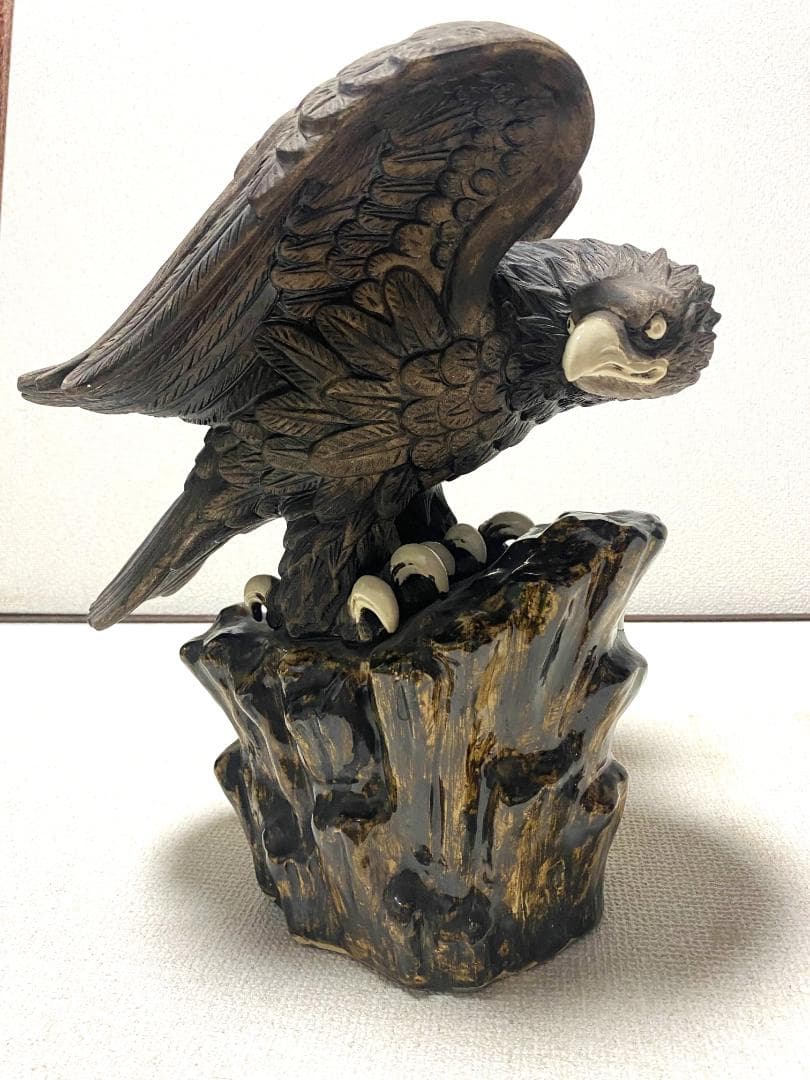 鷲の置物 インテリア 彫刻風 オブジェ