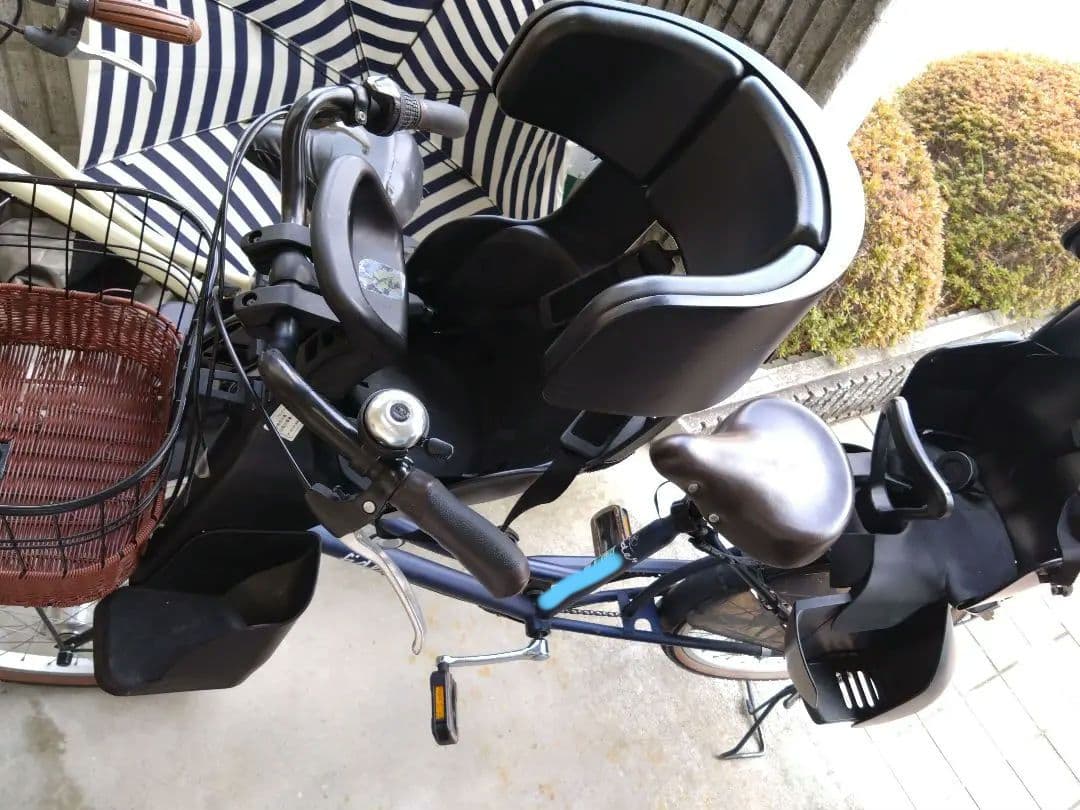 子供乗せ自転車 フィデースDX 前後チャイルドシート&レインカバー付 3人乗り