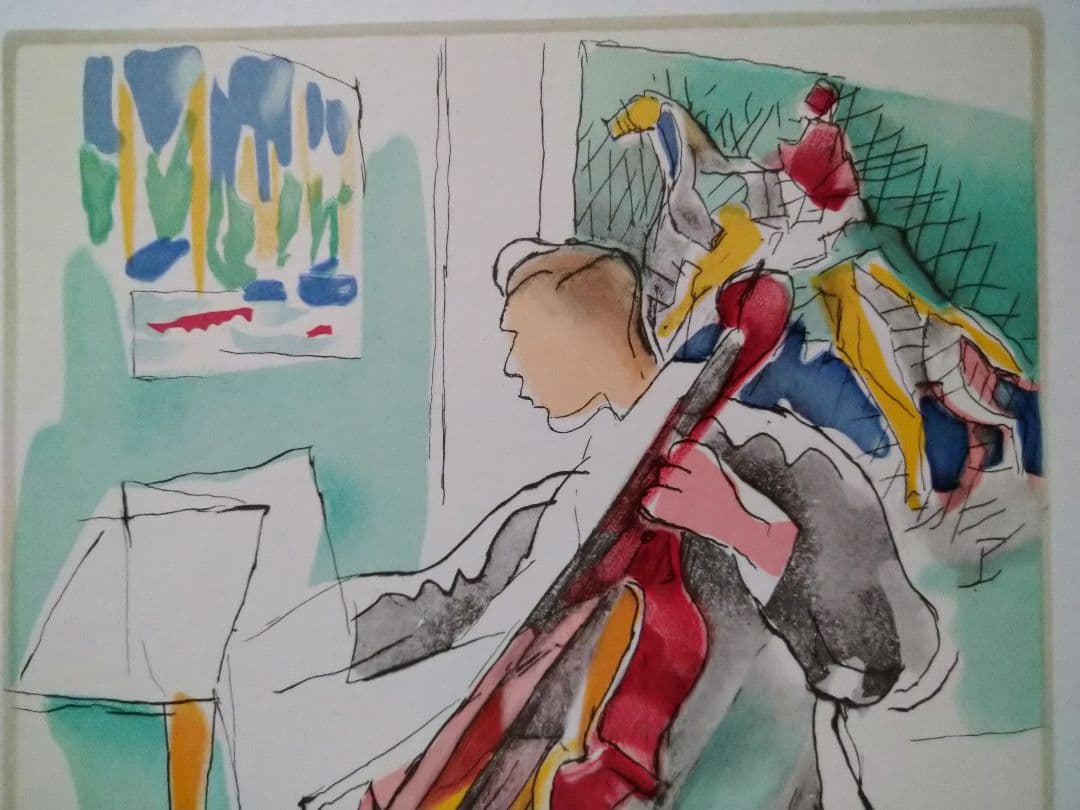 ジャック・ヴィヨンのリトグラフ　マルセル・デュシャンの兄弟