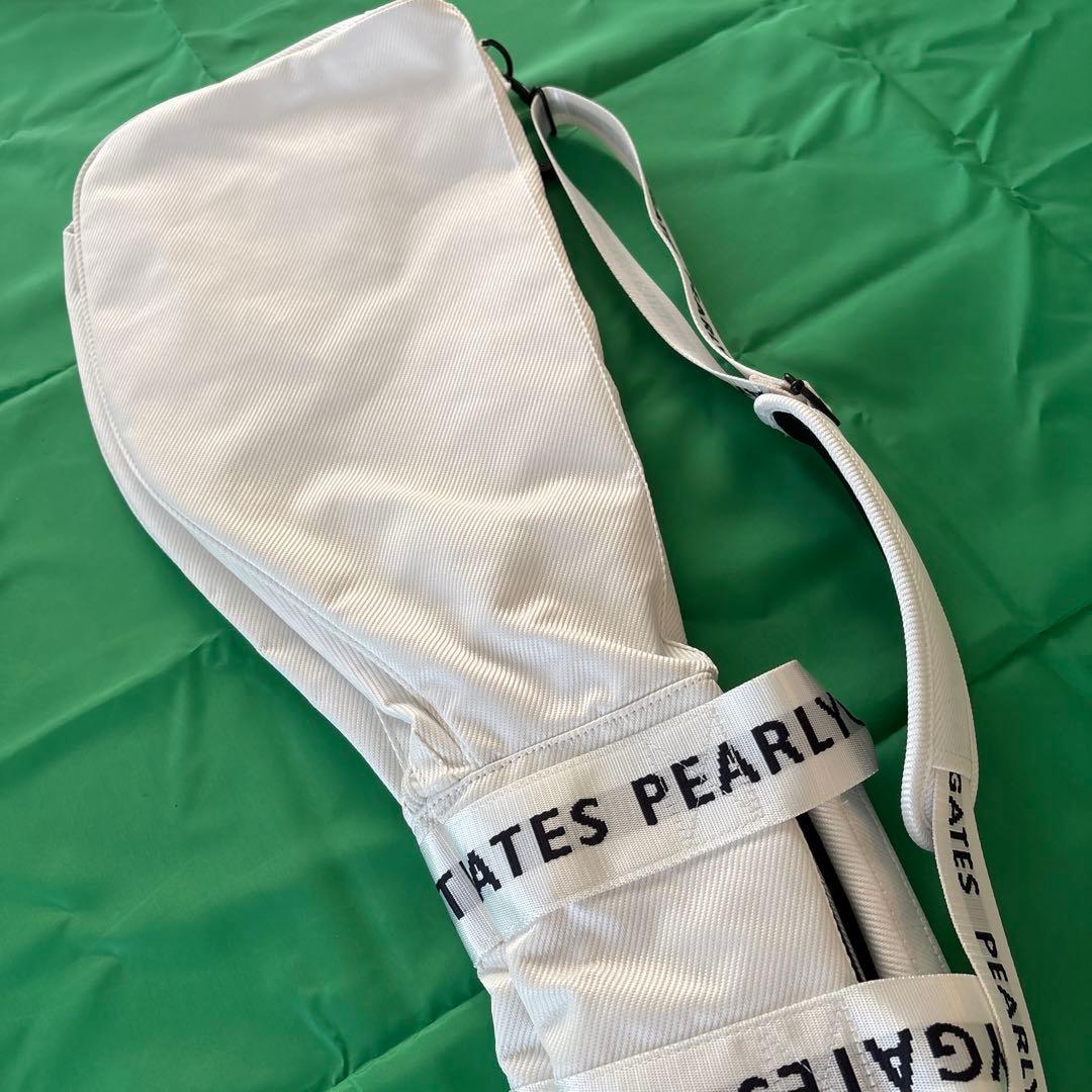 PEARLY GATES ゴルフバッグ ホワイト ストライプ