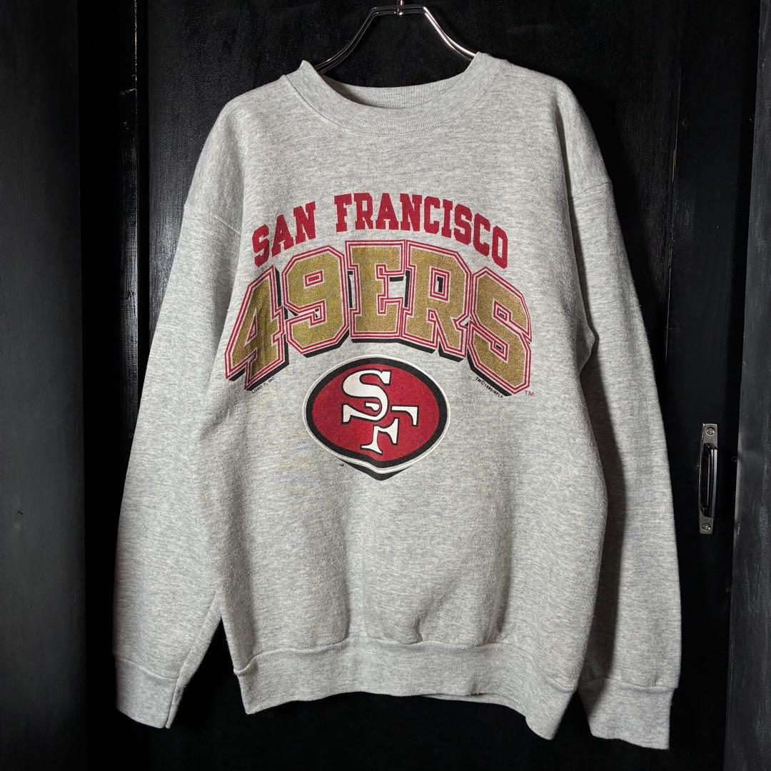 【90s USA製】SAN FRANCISCO 49ERS スウェット　グレー