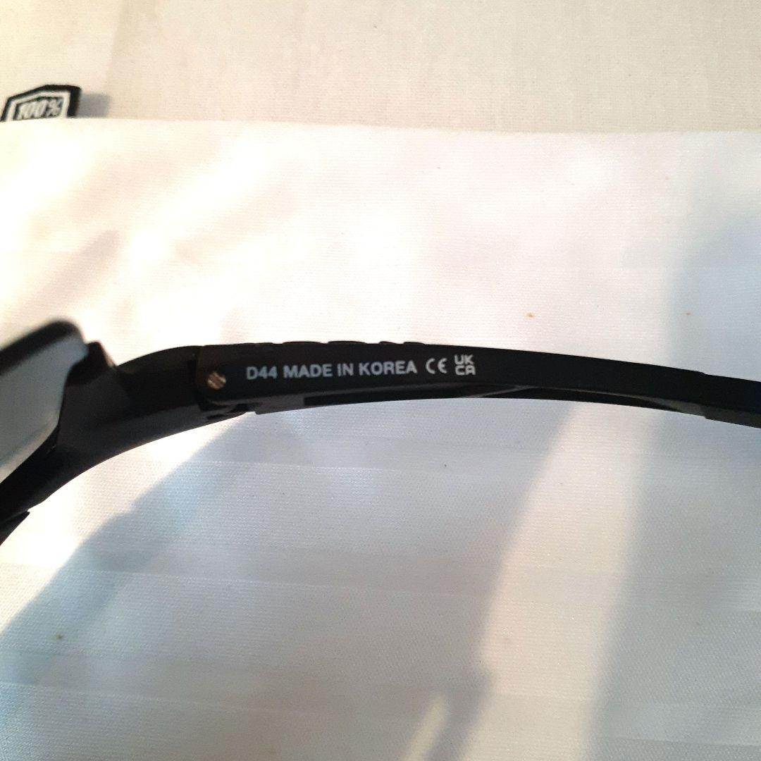 美品中古100% SPEEDCRAFT ブラック ワンハンドレッド サングラス