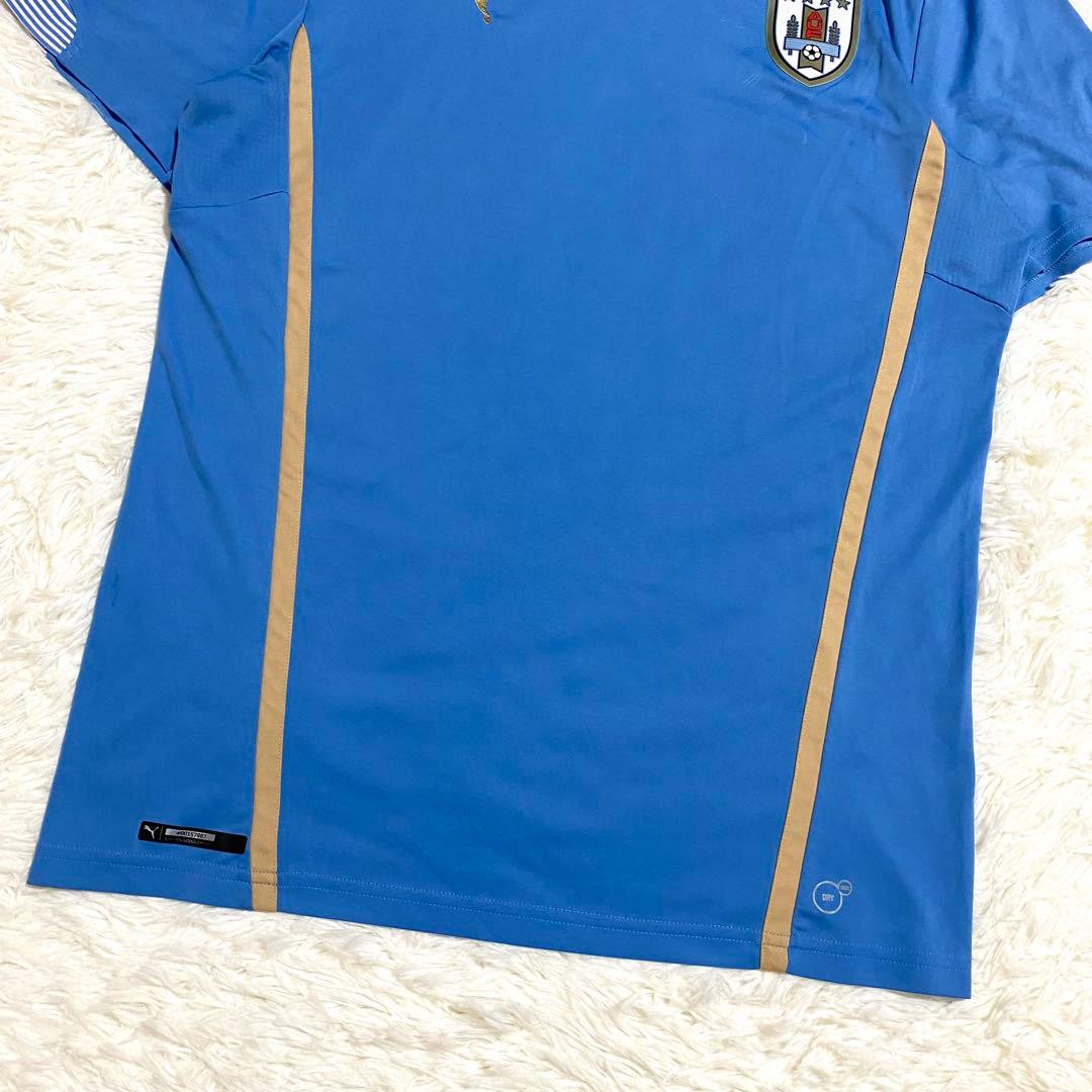 ウルグアイ代表　ユニフォーム　ゲームシャツ　刺繍　プーマ　ホーム　水色　L
