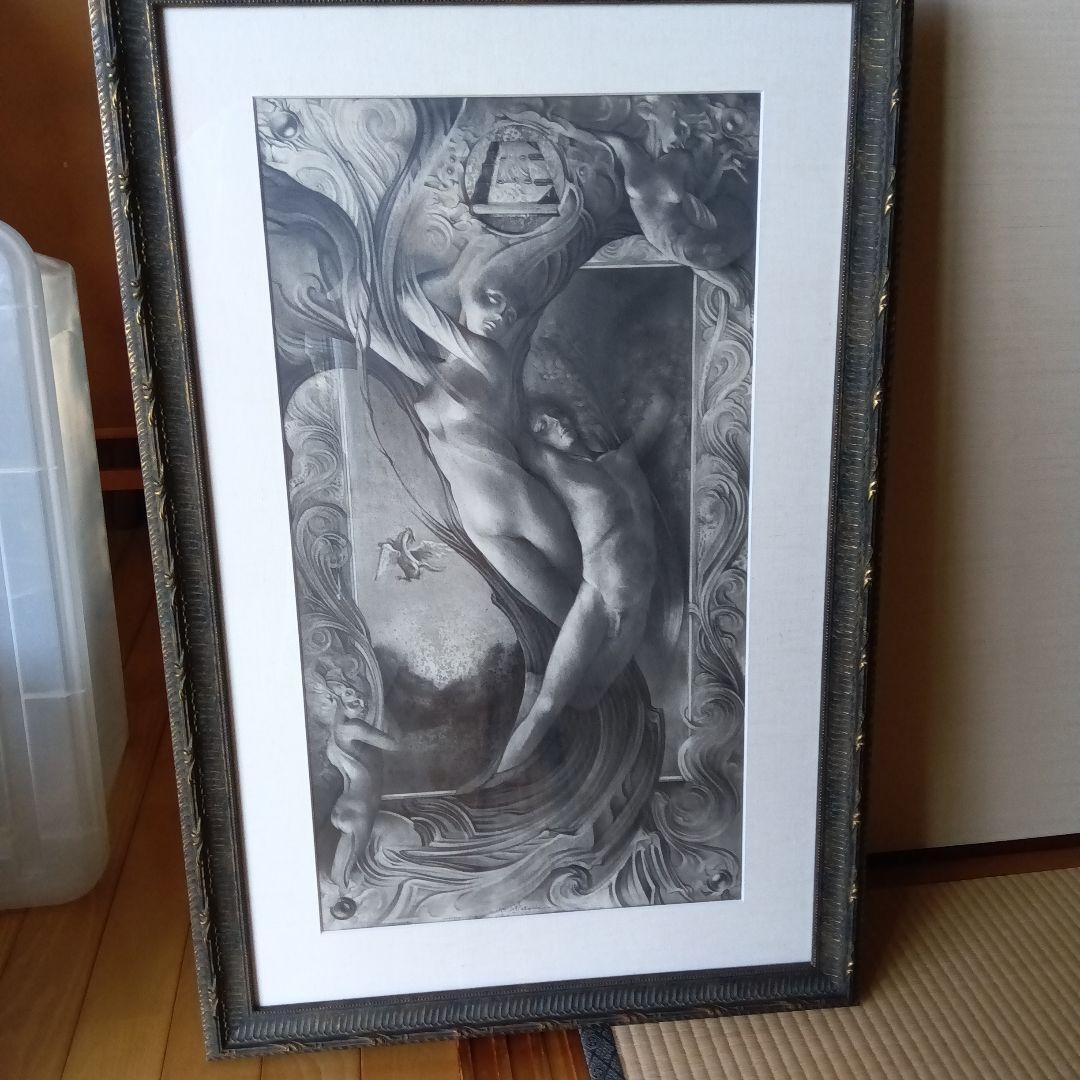 建石修志　鉛筆画　直筆　サイン　署名　北川健次　銅版画　山本六三　山下陽子