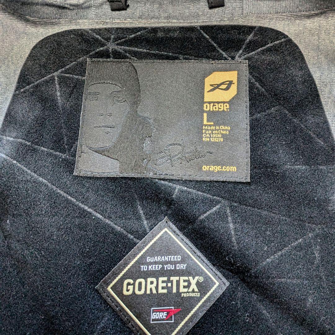 オラージュorage スキーウェアLサイズ黒gore-tex softshell