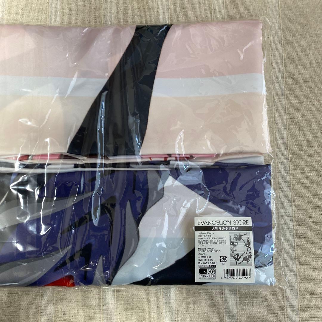 匿名配送 エヴァンゲリオンストア限定 大判マルチクロス ラジオ 缶バッジ 3点