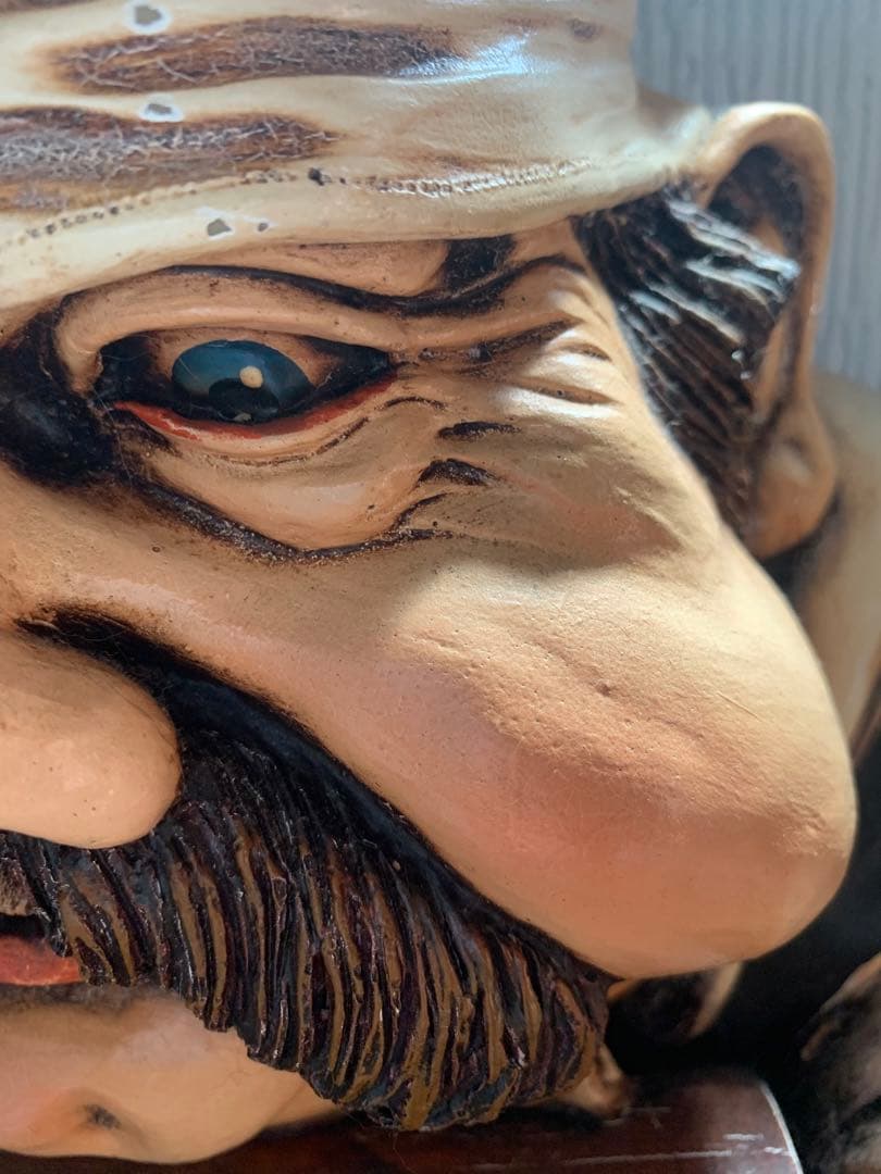 木彫り　メニューボード　黒板　アンティーク　シェフ　おじさん　激レア！　入手困難