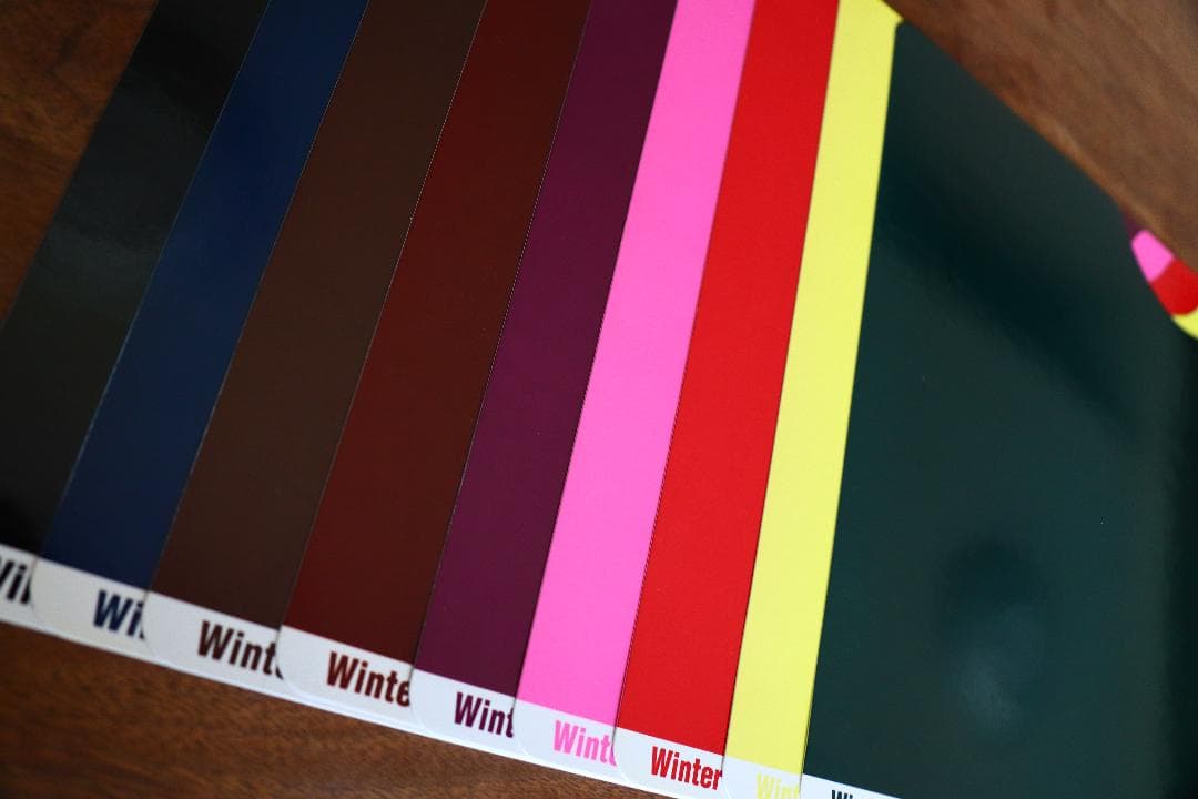 パーソナルカラー診断　パーフェクトカラー・チンボードカード【36色】